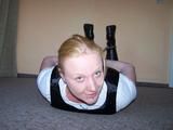 Hogcuffed on the floor