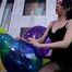 sensual topless nailpopping