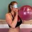 blindfolded Blow2Pop red TT17 stuffed in clear TT24