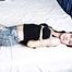 Sally is hogtied