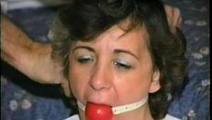47 YR OLD LIBRARIAN BALL, TAPE & CLEAVE-GAGGED (D15-5)
