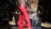 You live to serve my 12 inch PVC boots