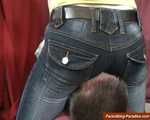Sarah's Jeansfacesitting, like on a horse
