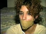 WRAP AROUND TAPE GAGGED & TOE TIED LATINA (D15-10)