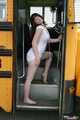 Teen Barbie On A School Bus
