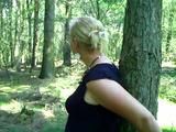 Cuffed to a tree
