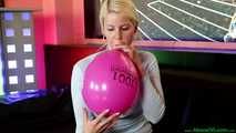Blow2Pop pink promotional balloon