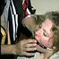 30 Yr OLD SINGLE MOM IS HOME MADE RING-GAGGED, MOUTH STUFFED & HAS FINGERS STUCK IN HER MOUTH (D46-16)