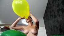 Blow2Pop sitting topless in front of you