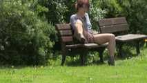 Public squirt in the park