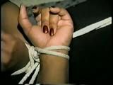 33 YEAR OLD BLACK NURSE GETS HOG-TIED, PANTY MOUTH STUFFED & CLEAVE GAGGED (D42-12)
