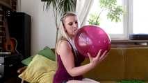 Blow2Pop burgundy Belbal 14"