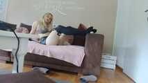 Cat tights nylon jerk off instructions!