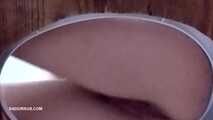 Miss Amy Douxxx pees on the toliett box 