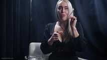 Seductive smoking with a mature lady