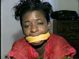 BLACK SHONDA GETS MOUTH STUFFED CLEAVE AND OTM GAGGED & CHAIR TIED (D39-6)