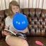 Blow2Pop big blue U15 while reading book