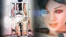 BONDAGE CUBE - Marie mit Dildo und Analhaken - Bondage Furniture