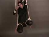 Get 4 classic videos with Lupi wearing shiny nylon rainwear beeing tied and gagged