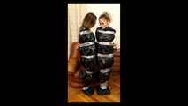 Kamilla and Talika06 - Both trash bag packed (video)