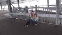 Stella at the car park 2/2