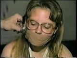 School Teacher Wrap Gagged, Ball-tied & Crotch Roped (D13-11)