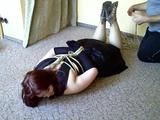 Sandra hogtied 2/4 with Pics