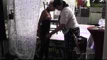 Public Bondage Walk and displayed in Public for Lena King