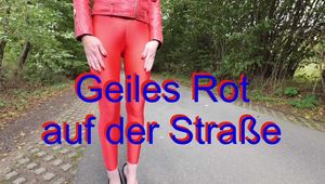 Horny red on the highway