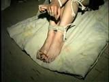 WRAP AROUND TAPE GAGGED & TOE TIED LATINA (D15-10)