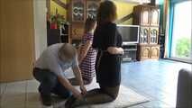 Kyra and Vanessa - tickle detector test Part 3 of  10