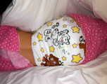I visited my babysitter and he put me in diapers