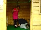 Tied in the summerhouse