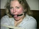 30 Yr OLD SINGLE MOM IS HOME MADE RING-GAGGED, MOUTH STUFFED & HAS FINGERS STUCK IN HER MOUTH (D46-16)
