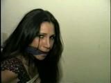 27 Yr OLD CUTE & SEXY LATINA CLEAVE GAGGED & STRUGGLING TIGHTLY TIED TO A CHAIR (D48-15)