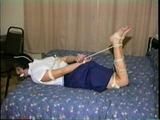 47 YEAR OLD LIBRARIAN PANTYHOSE HOG-TIED HOSTAGE (D18-15)