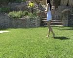 barefoot in the garden