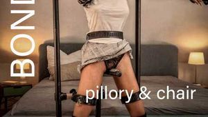 Fixed. Challenged. Irresistible. 🔥 Mia is immobilized, her arms stretched wide apart ...