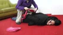 first towel hogtie
