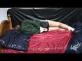 Watch Samantha in 3 Archive Videos enjoying Bondage in her shiny nylon Shorts from 2012.