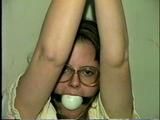 SCHOOL TEACHER HOG-TIED & BALL-GAGGED (D10-4)