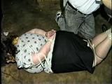 BIG 314 lb HOG-TIED, SPANKED, 5 GAGGED BARB (D16-11)
