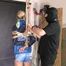 Myxxxy bound, gagged and spanked in a shiny nylon Shorts and Windbreaker