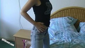 Linda's revenge on her ex - The foreplay with dildo