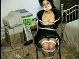 TIT TIED, MOUTH STUFFED, CLEAVE GAGGED LITTLE LATINA HOSTAGE (D28-5)