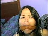 24 Yr OLD VIETNAMESE DAISY WRITES A K1DNAP NOTE, MAKES A RANSOM CALL & HAS HER SWEATY NYLON SOCK STUFFED IN HER MOUTH (D47-8)