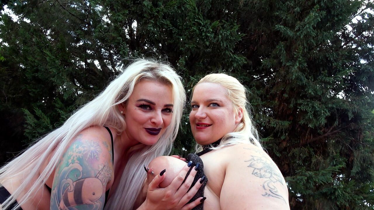 BBW Lucy pumped full of cum | BARE-OUTDOOR GANGBANG