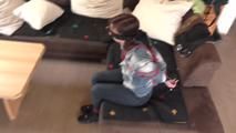 Susan roped on couch 2/2
