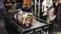 30 Minutes Hogtie Endurance Challenge - Tied in Public - Fayth on Fire tied by JJ Plush - the ultimate Humiliation !