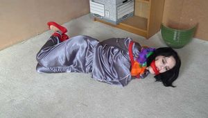 1295 Mia in Satin Pyjamas Hogtie